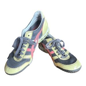 Asics Onitsuka Tiger Ultimate 81 Low Top Sneakers Yellow Pink Retro Y2K 6.5